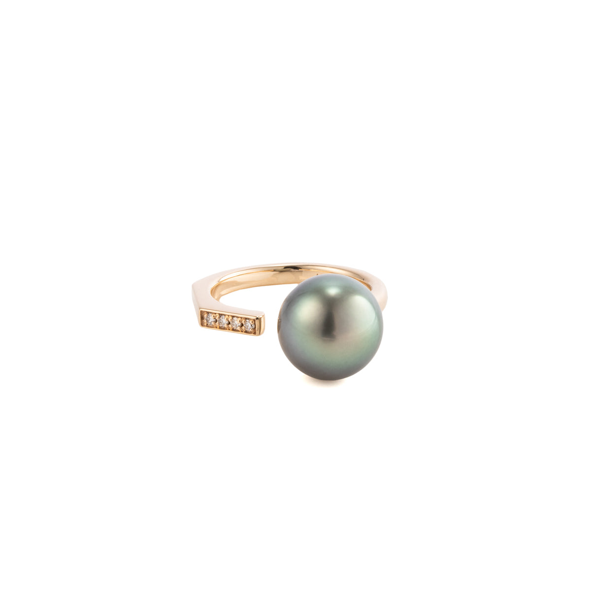 MANHATTAN Tahiti Pearl Diamond Cuff Ring
