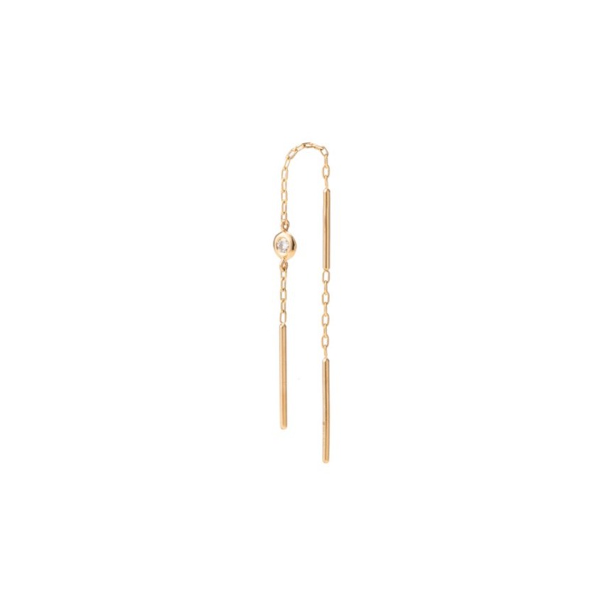ALL ABOUT BASICS Toggle Diamond Chain Earring