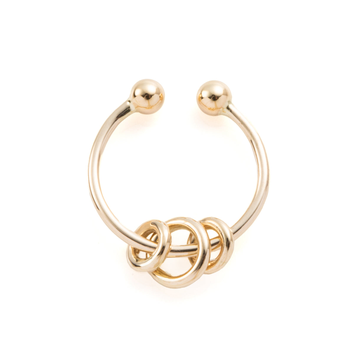 ALL ABOUT BASICS 3 Circles Ear Cuff