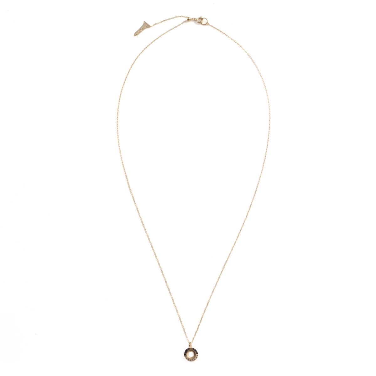 【Made-To-Order】WHEEL OF FORTUNE White and Black Diamond Necklace