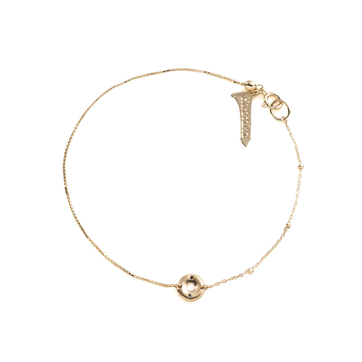 WHEEL OF FORTUNE White and Black Diamond Bracelet