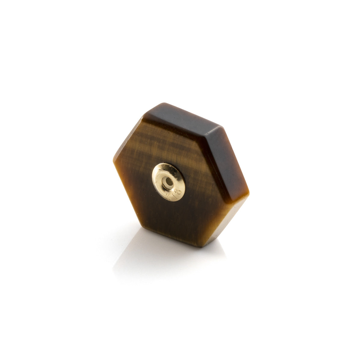 Hexagon Tiger's Eye Stone for SPEAR Earring