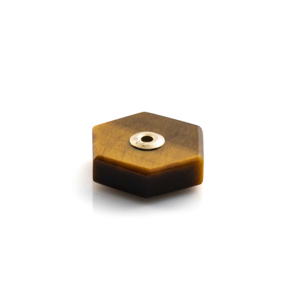 Hexagon Tiger's Eye Stone for SPEAR Earring