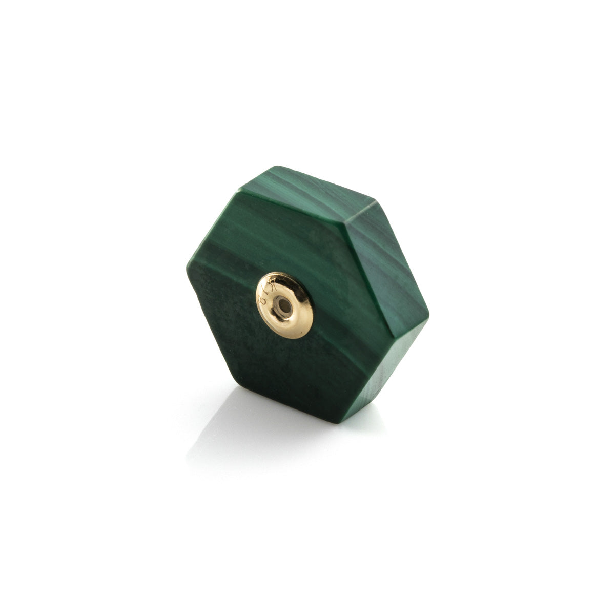 Hexagon Malachite Stone for SPEAR Earring
