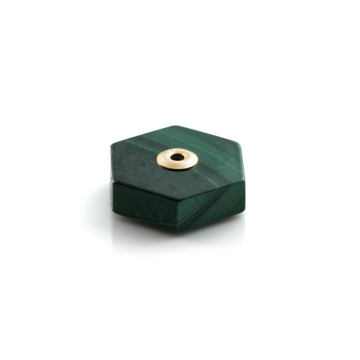 Hexagon Malachite Stone for SPEAR Earring