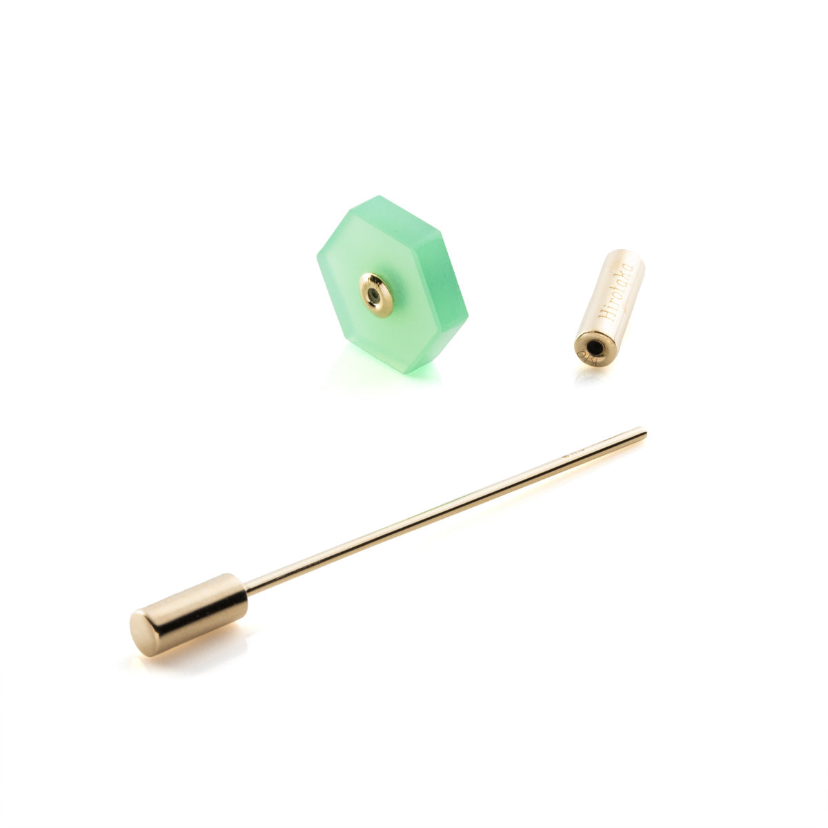 Short SPEAR Earring, Chrysoprase