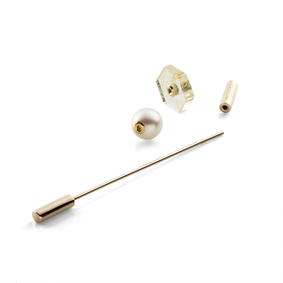 SPEAR Earring, Pearl & Rutile