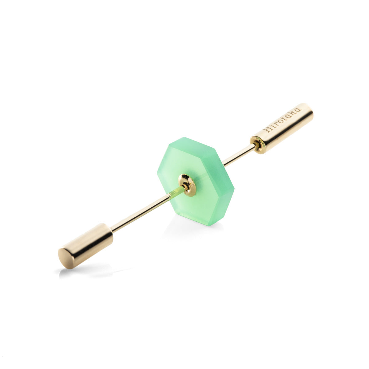 Short SPEAR Earring, Chrysoprase