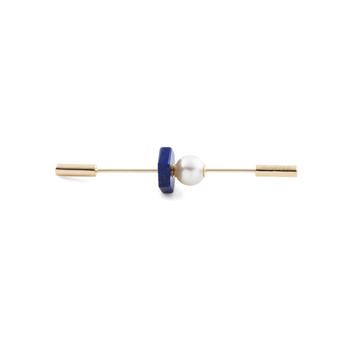SPEAR Earring, Pearl & Lapis Lazuli