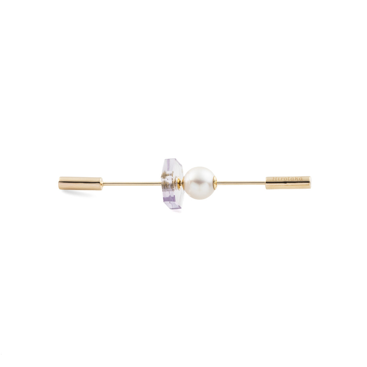 SPEAR Earring, Pearl & Amethyst