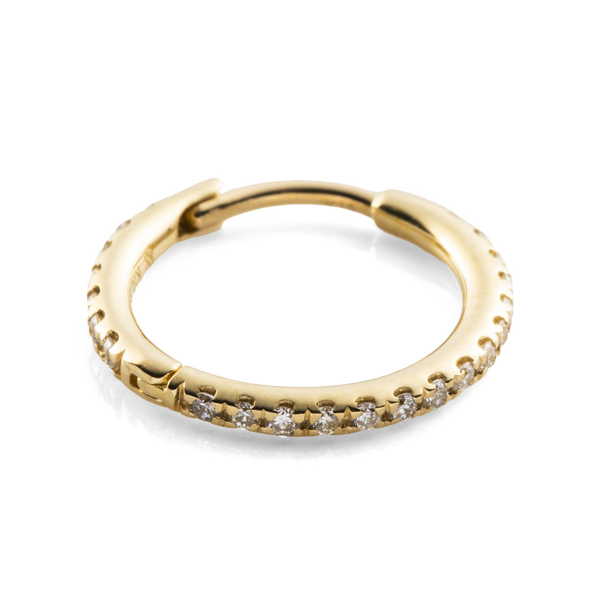 18K MANHATTAN Diamond Hoop Earring Large size