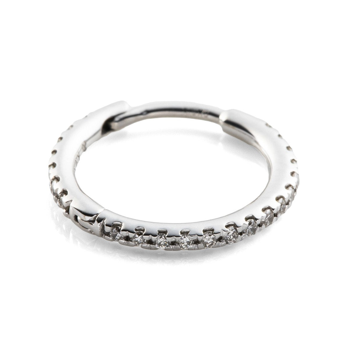 18K MANHATTAN Diamond Hoop Earring Large size