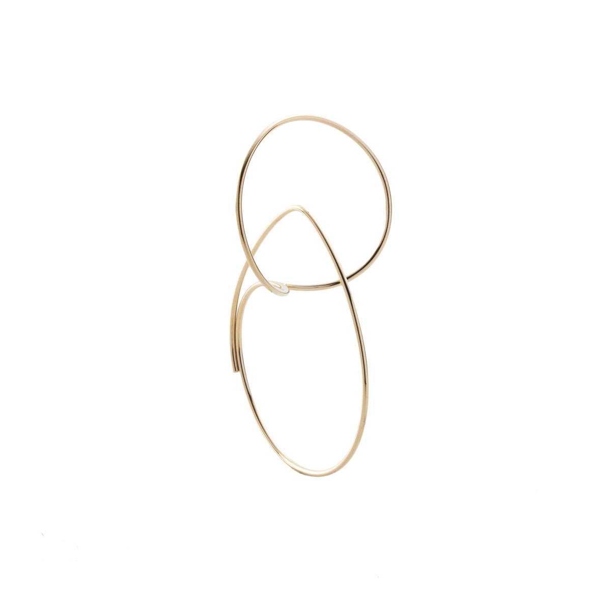 ALL ABOUT BASICS Double Hoop Floating Earring Medium size
