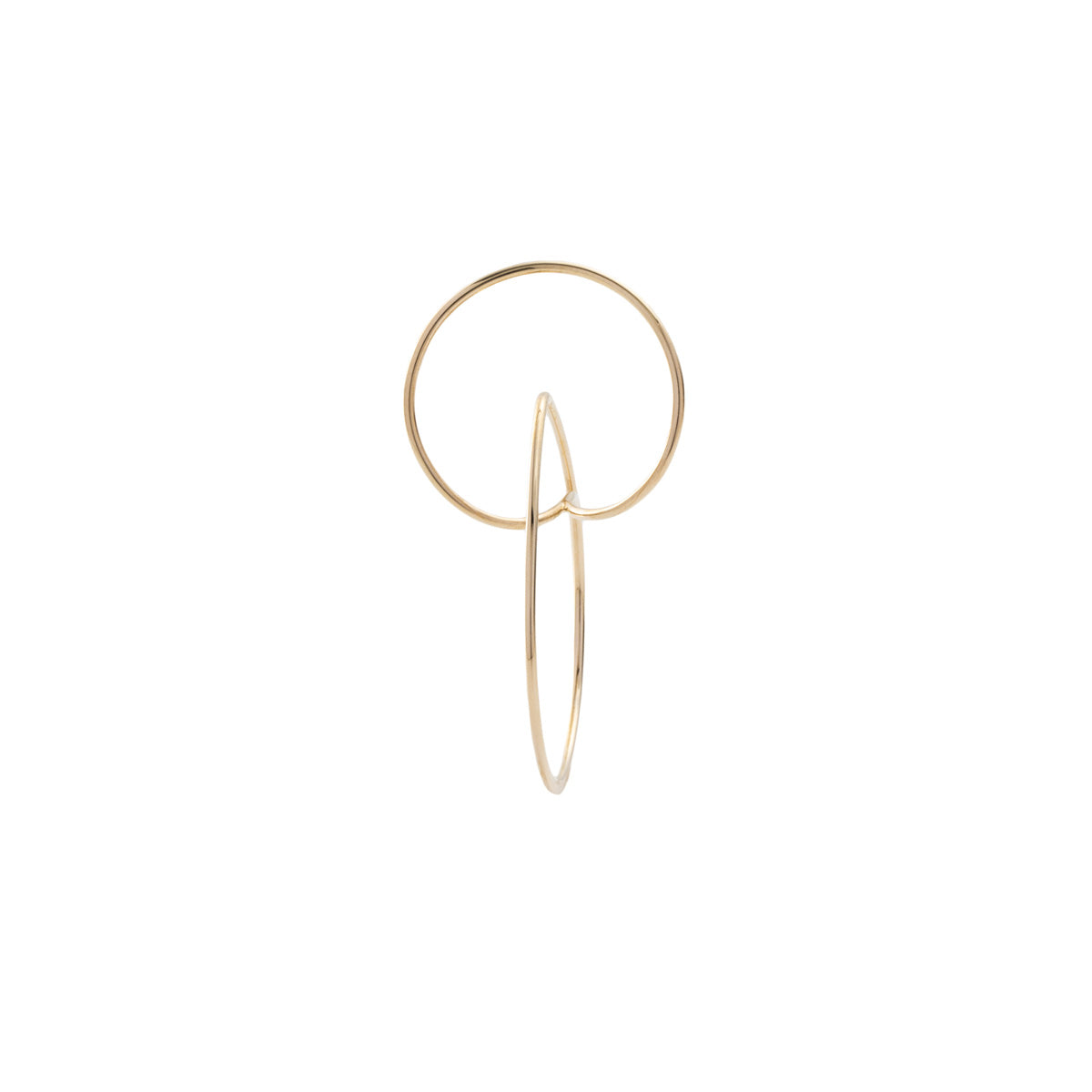 ALL ABOUT BASICS Double Hoop Floating Earring Small size