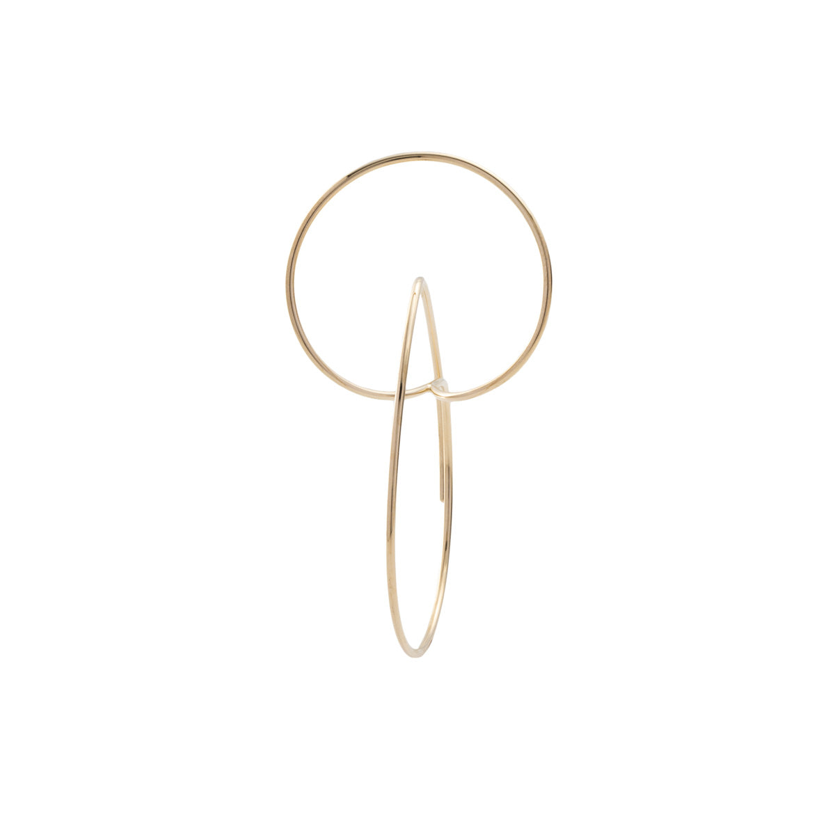 ALL ABOUT BASICS Double Hoop Floating Earring Medium size