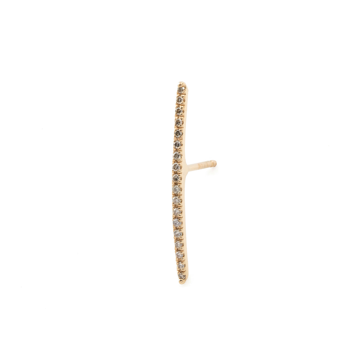 GOSSAMER Diamond Long Bar Earring