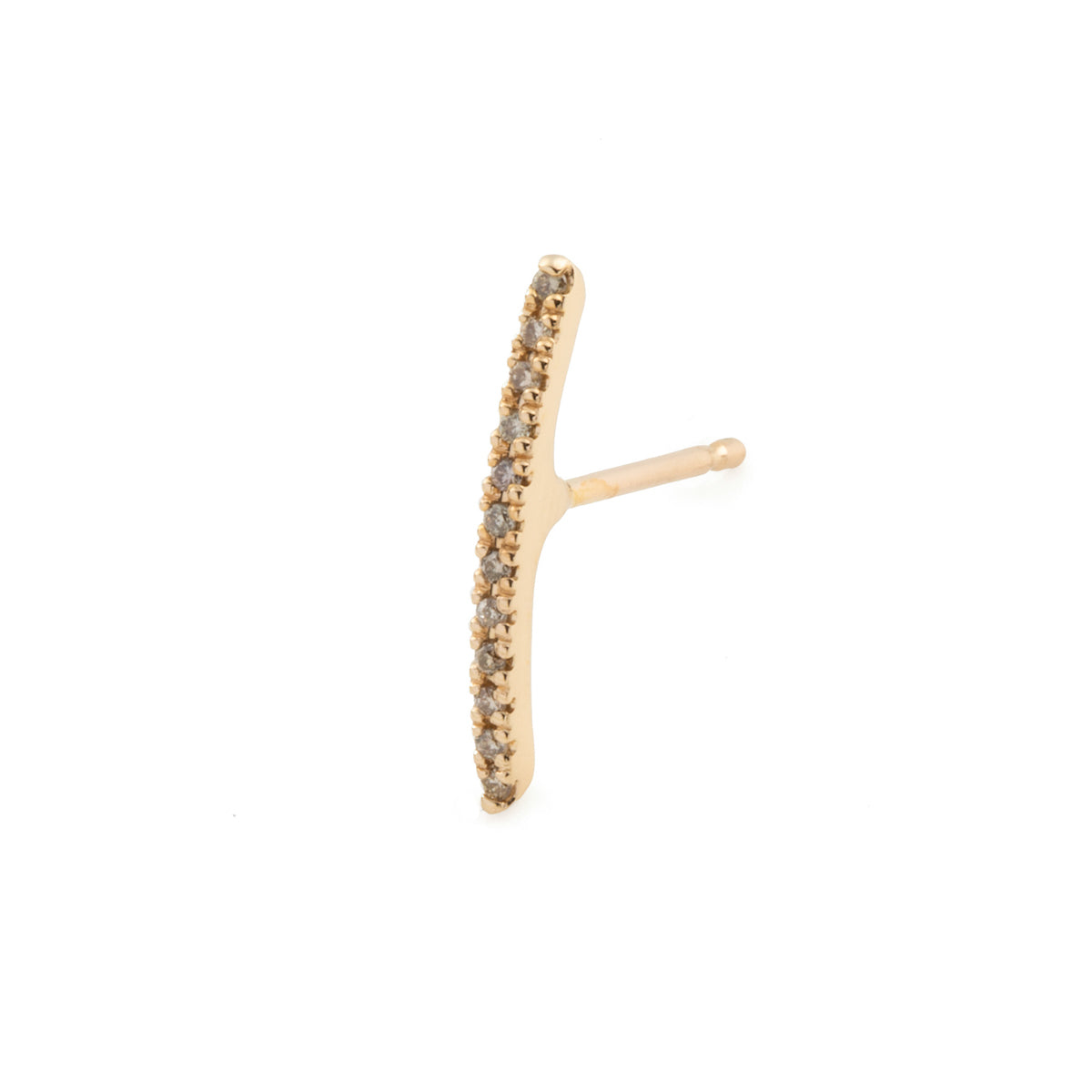 GOSSAMER Diamond Short Bar Earring