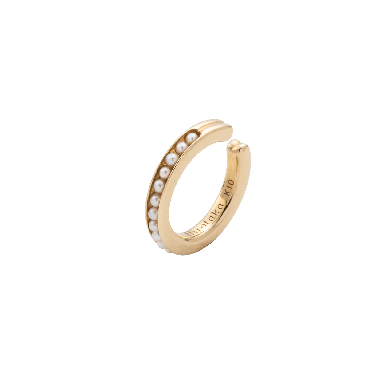 Caviar Pearl Ear Cuff Small size