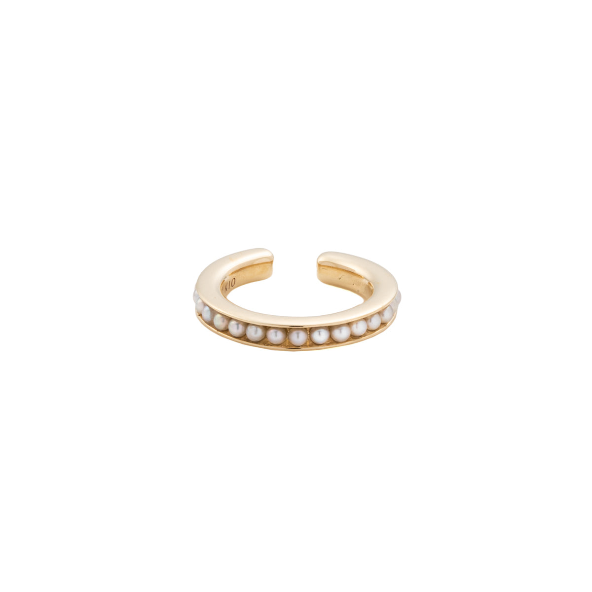 Caviar Pearl Ear Cuff Small size