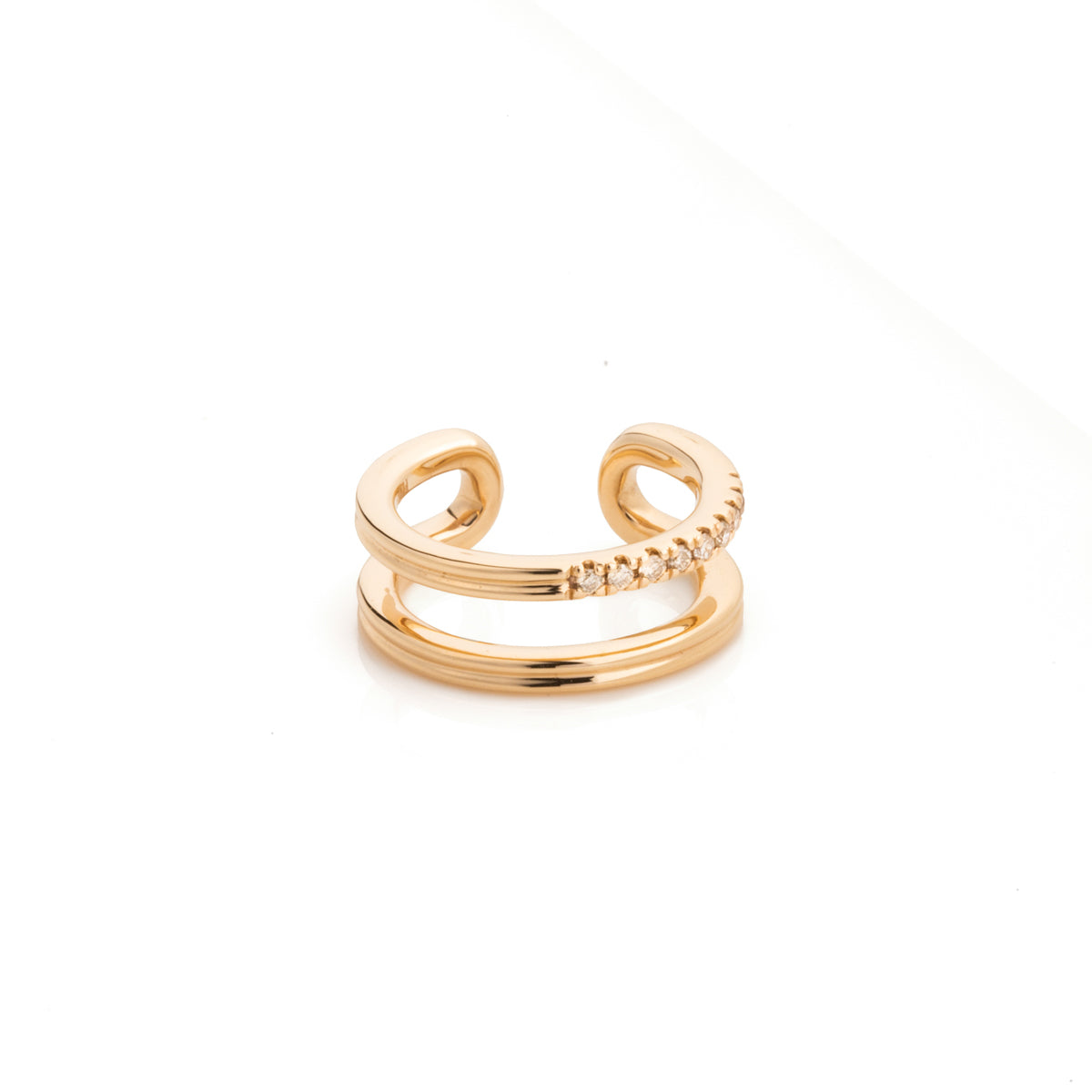 GOSSAMER Double Line Diamond Ear Cuff