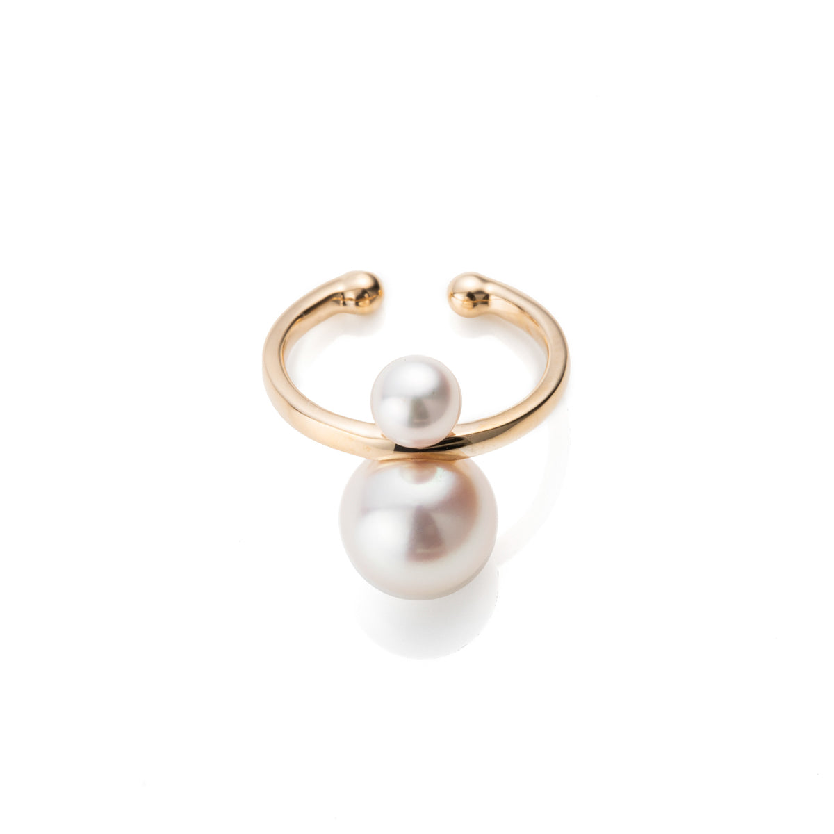 Double Pearl Ear Cuff