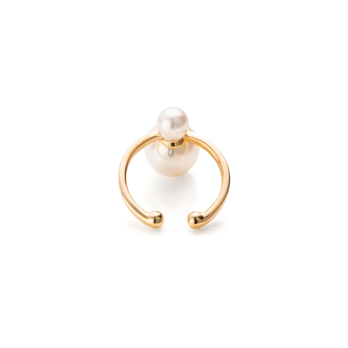 Double Pearl Ear Cuff