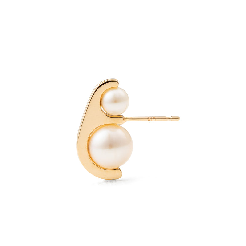 "Beluga" Pearl Earring