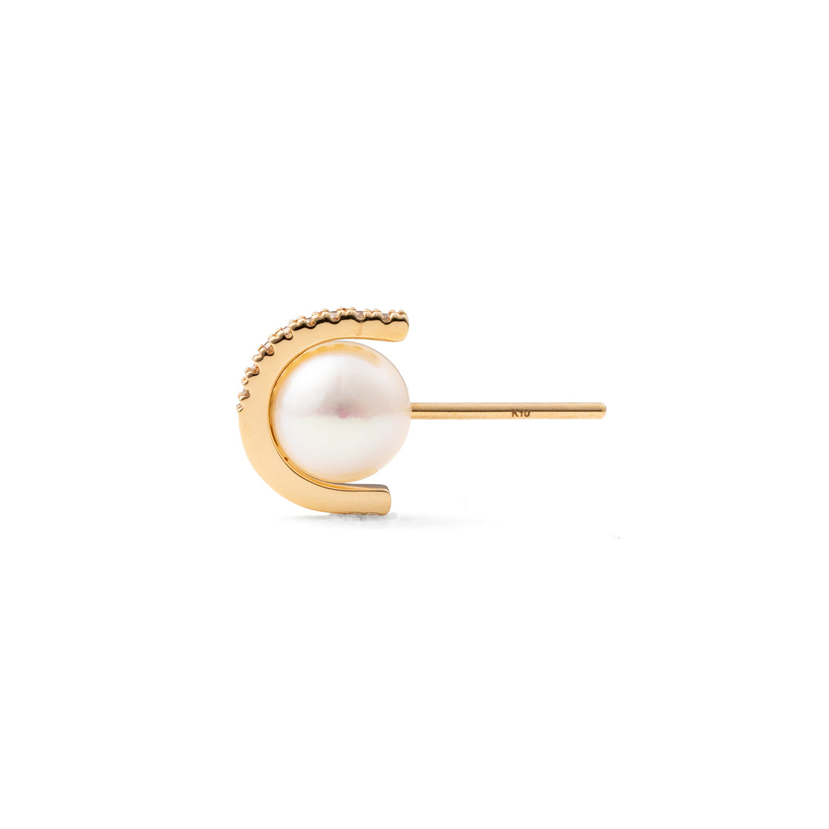 BELUGA Pearl Diamond Earring Medium size