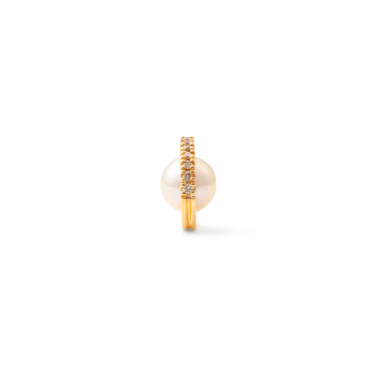 BELUGA Pearl Diamond Earring Small size