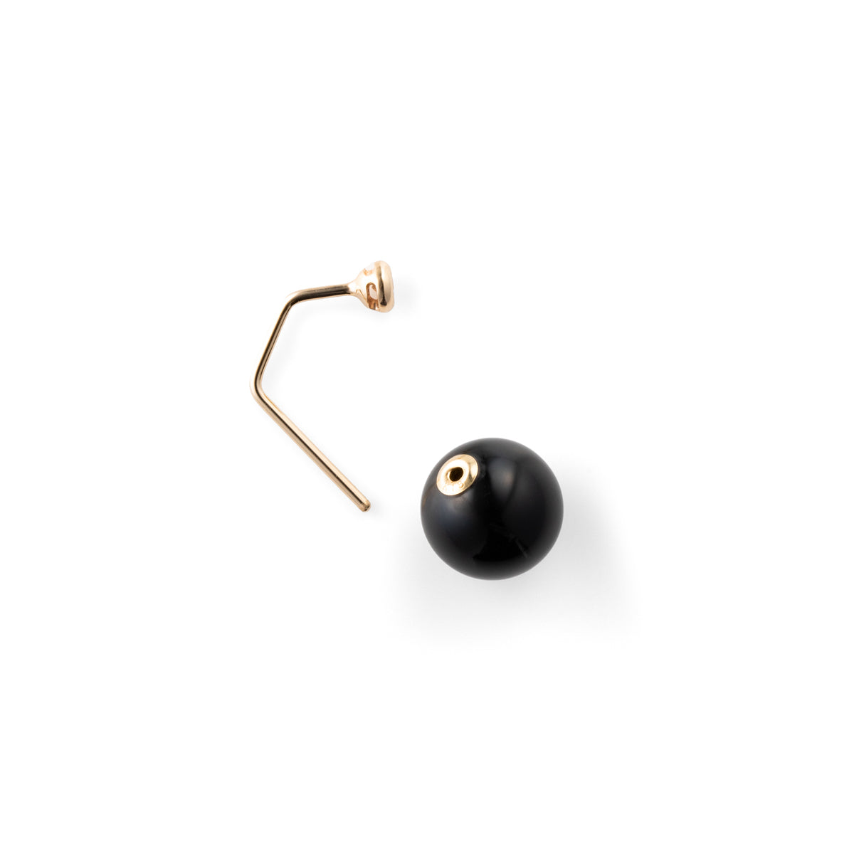 BUMBLE BEE Diamond Earring w/ Onyx Backing