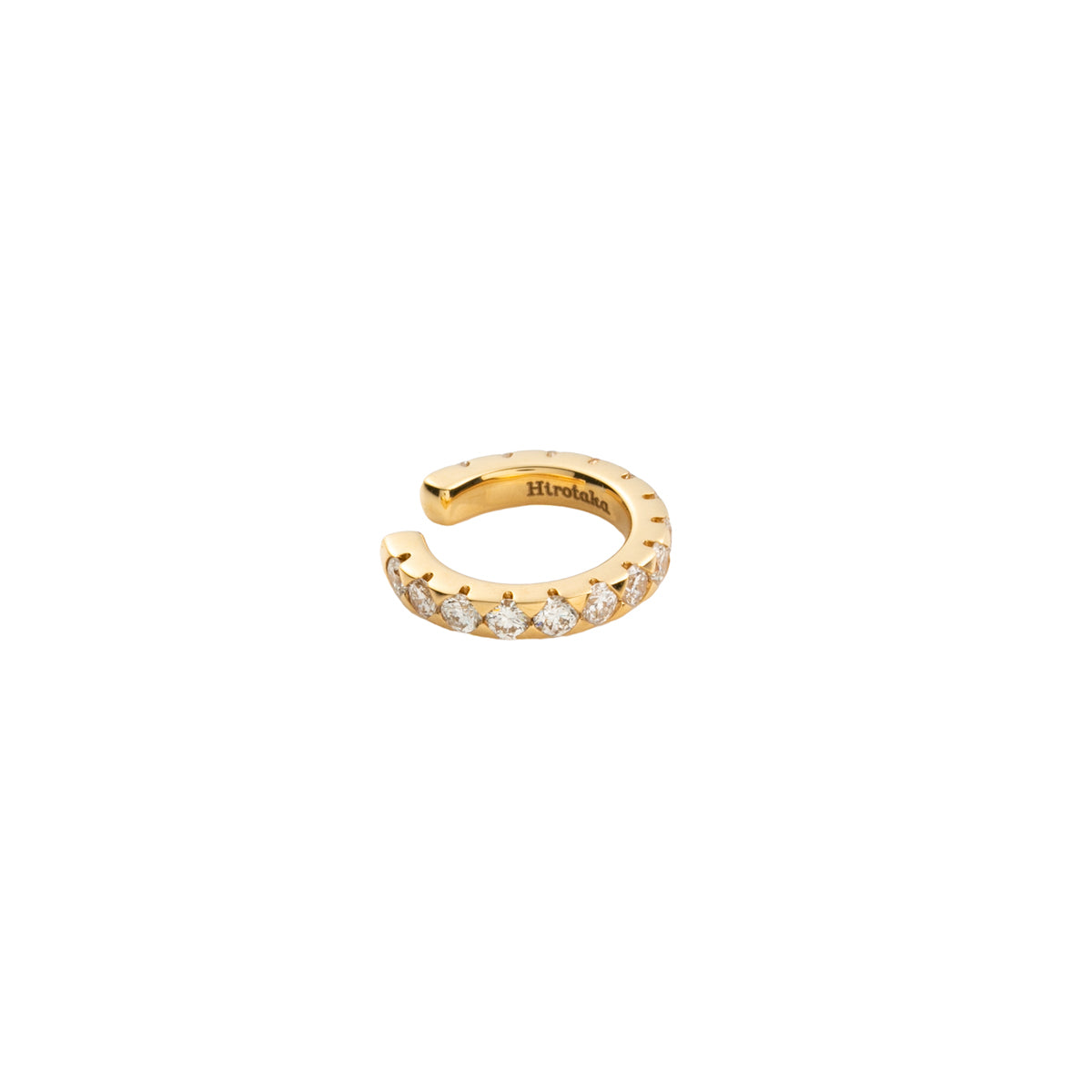 【Made-To-Order】 18K SHARK TEETH Diamond Ear Cuff Small size