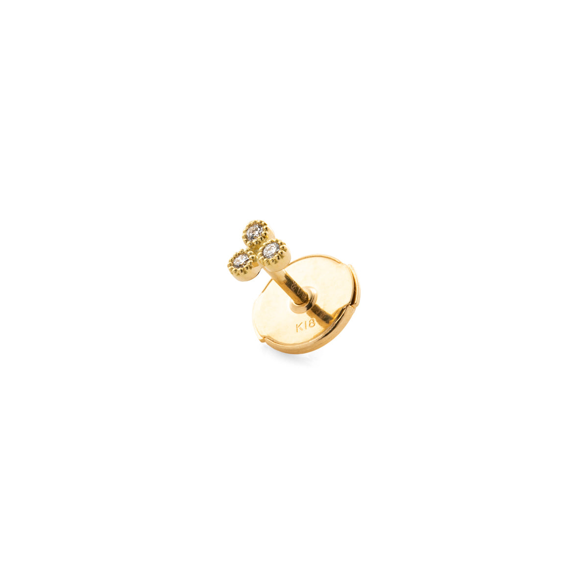 18K ALL ABOUT BASICS Pyramid Diamond Earring Small size