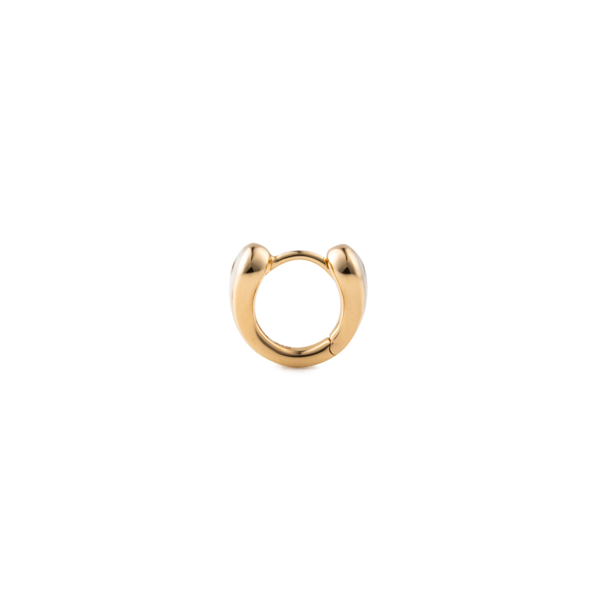 BIRD OF PARADISE Hoop Earring in Ivory White