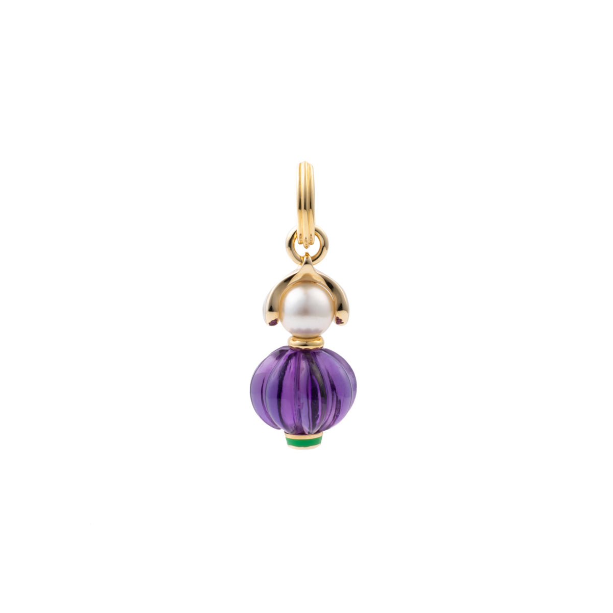 BIRD OF PARADISE Amethyst Charm Earring