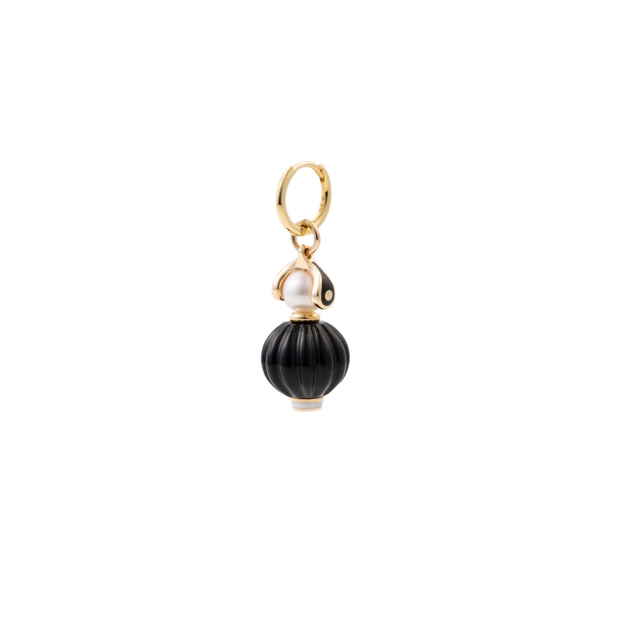 BIRD OF PARADISE Onyx Charm Earring