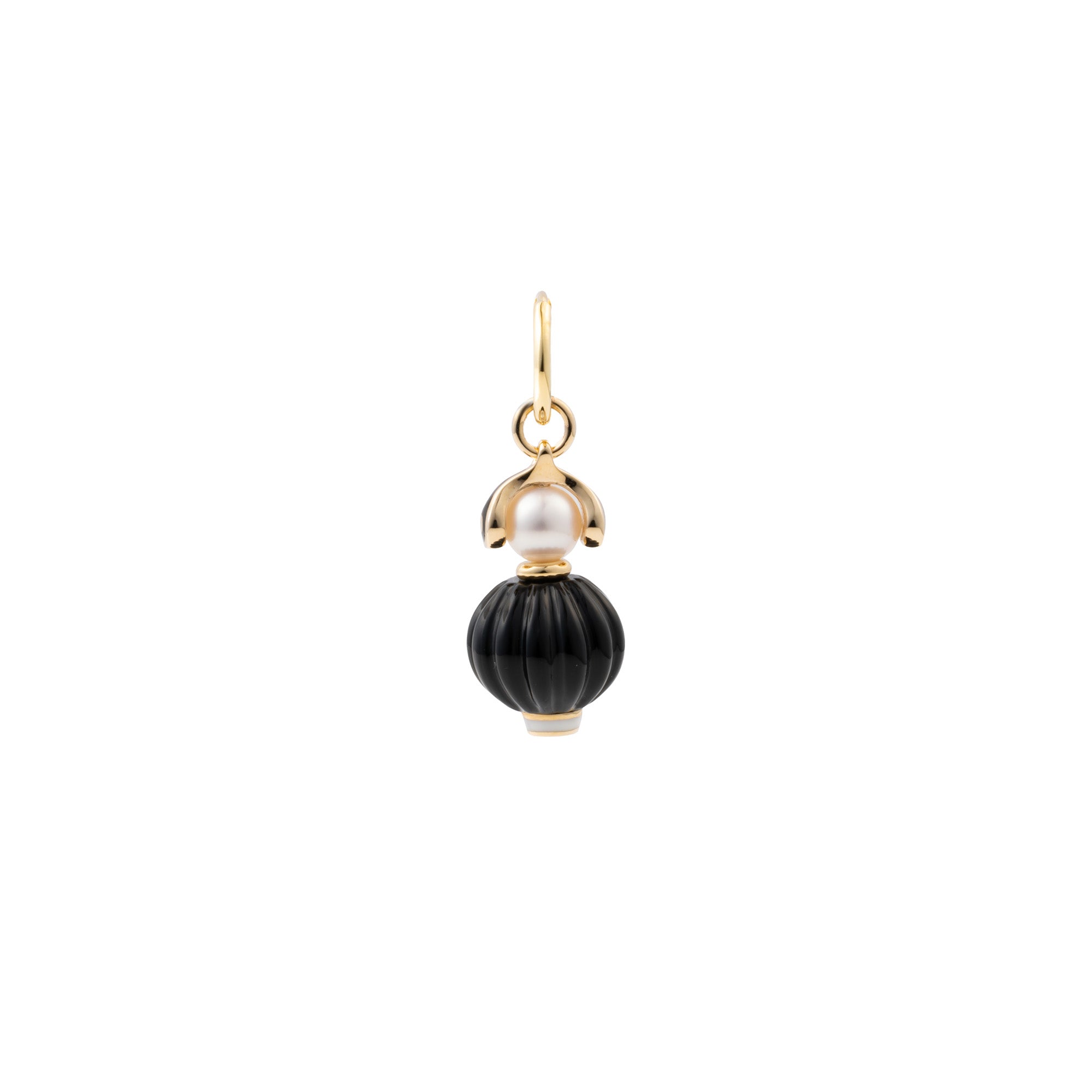 BIRD OF PARADISE Onyx Charm Earring