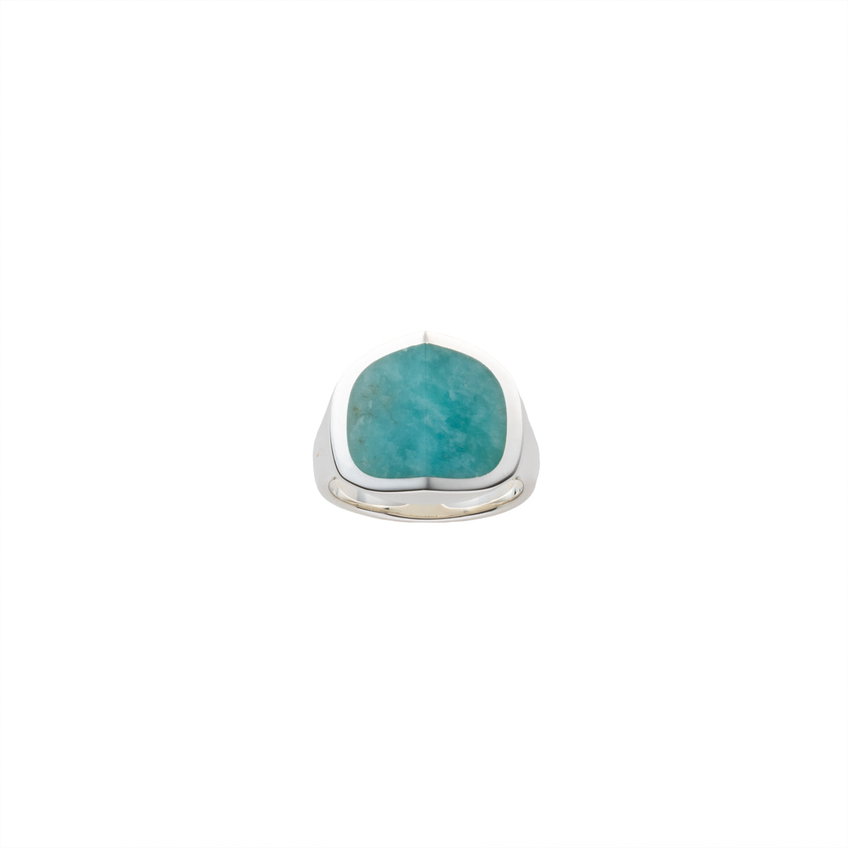 【Made-To-Order】EQUINOX-Pyramid Amazonite Ring Medium size