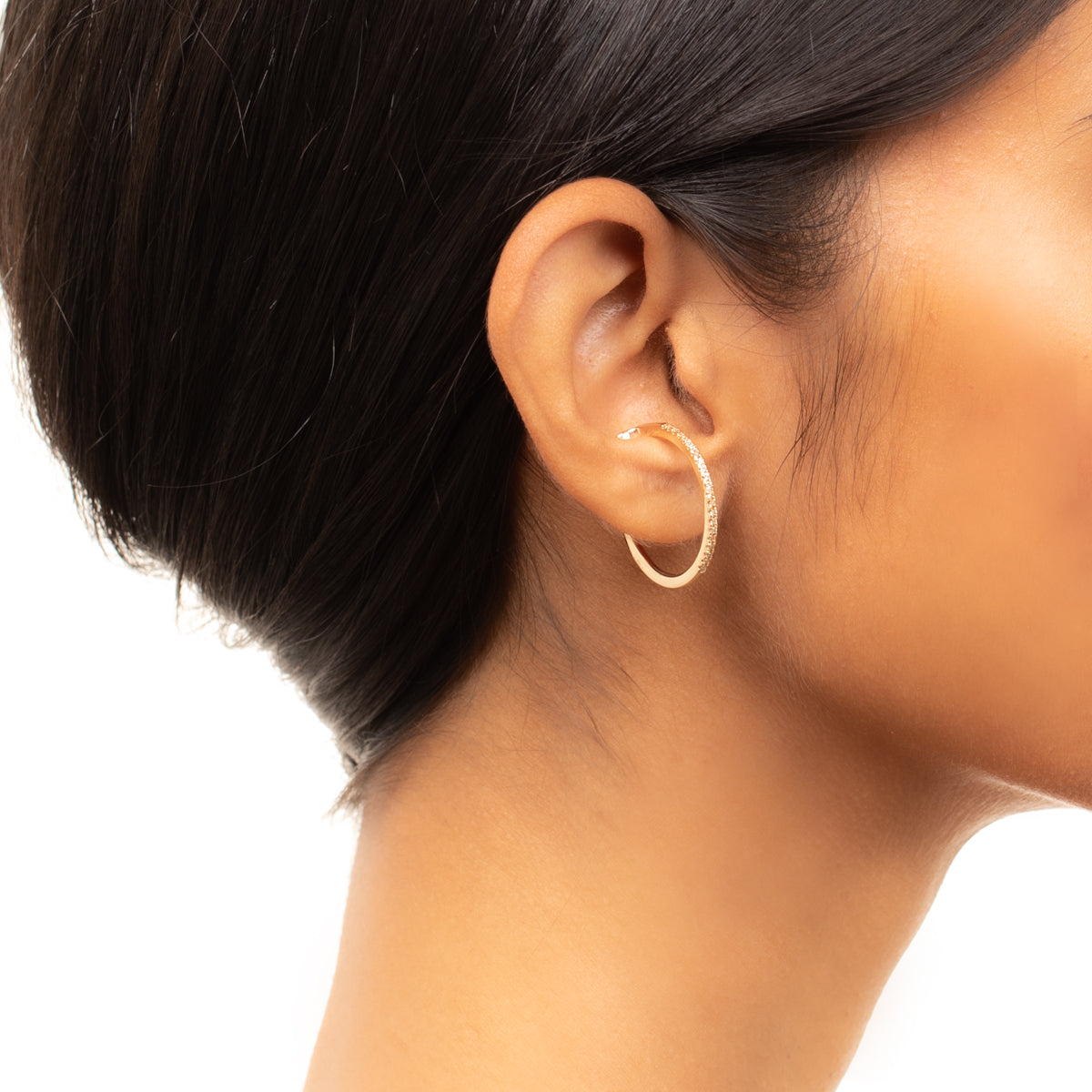 GOSSAMER Oversized Diamond Ear Cuff Medium size