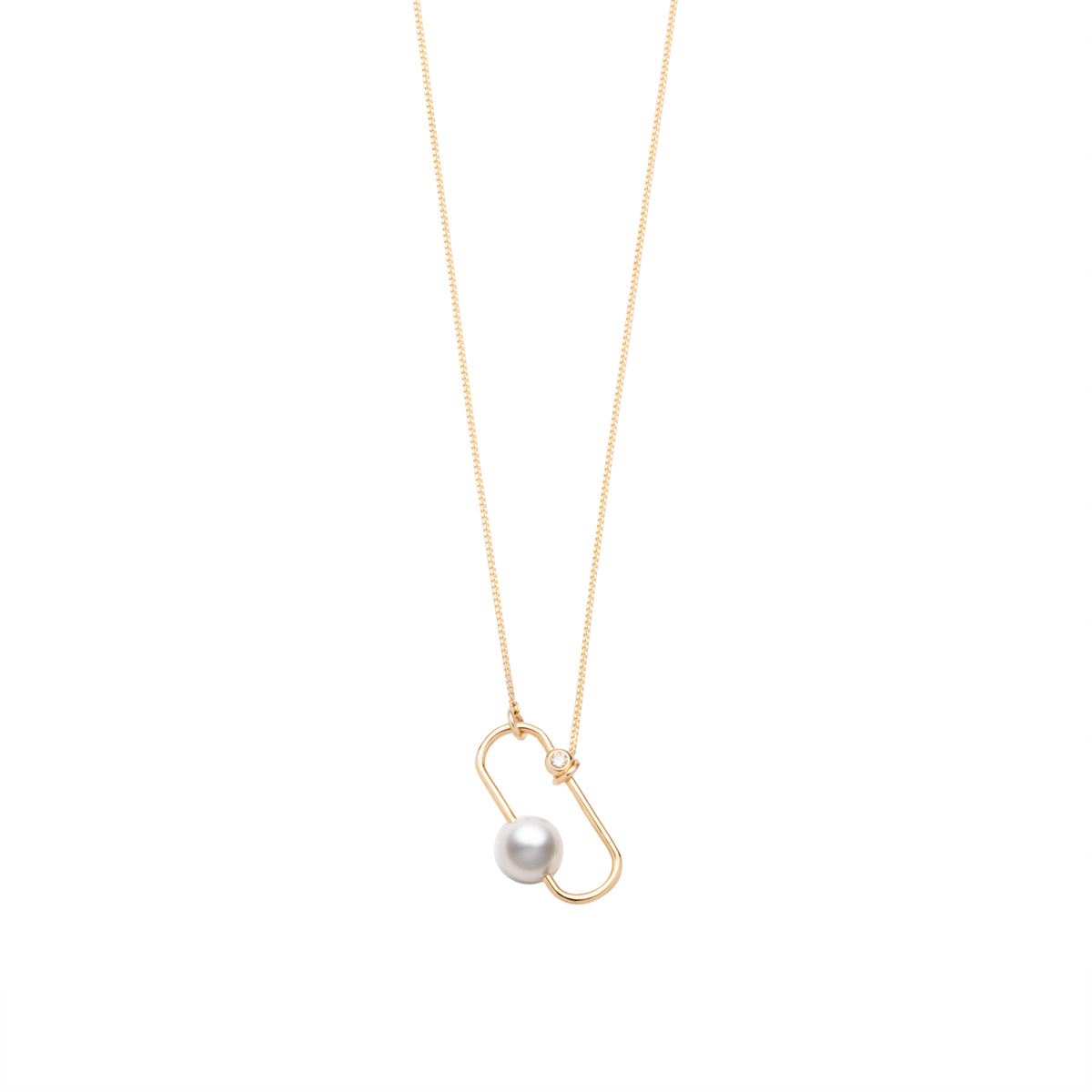 MIRÓ Diamond Pearl Necklace