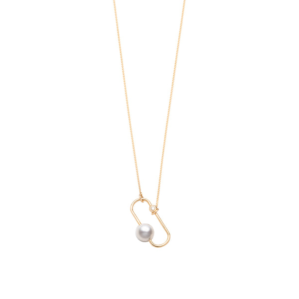 "Miró" Diamond Pearl Necklace