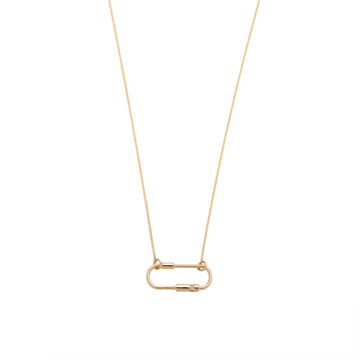 MIRÓ Diamond Cylinder Necklace