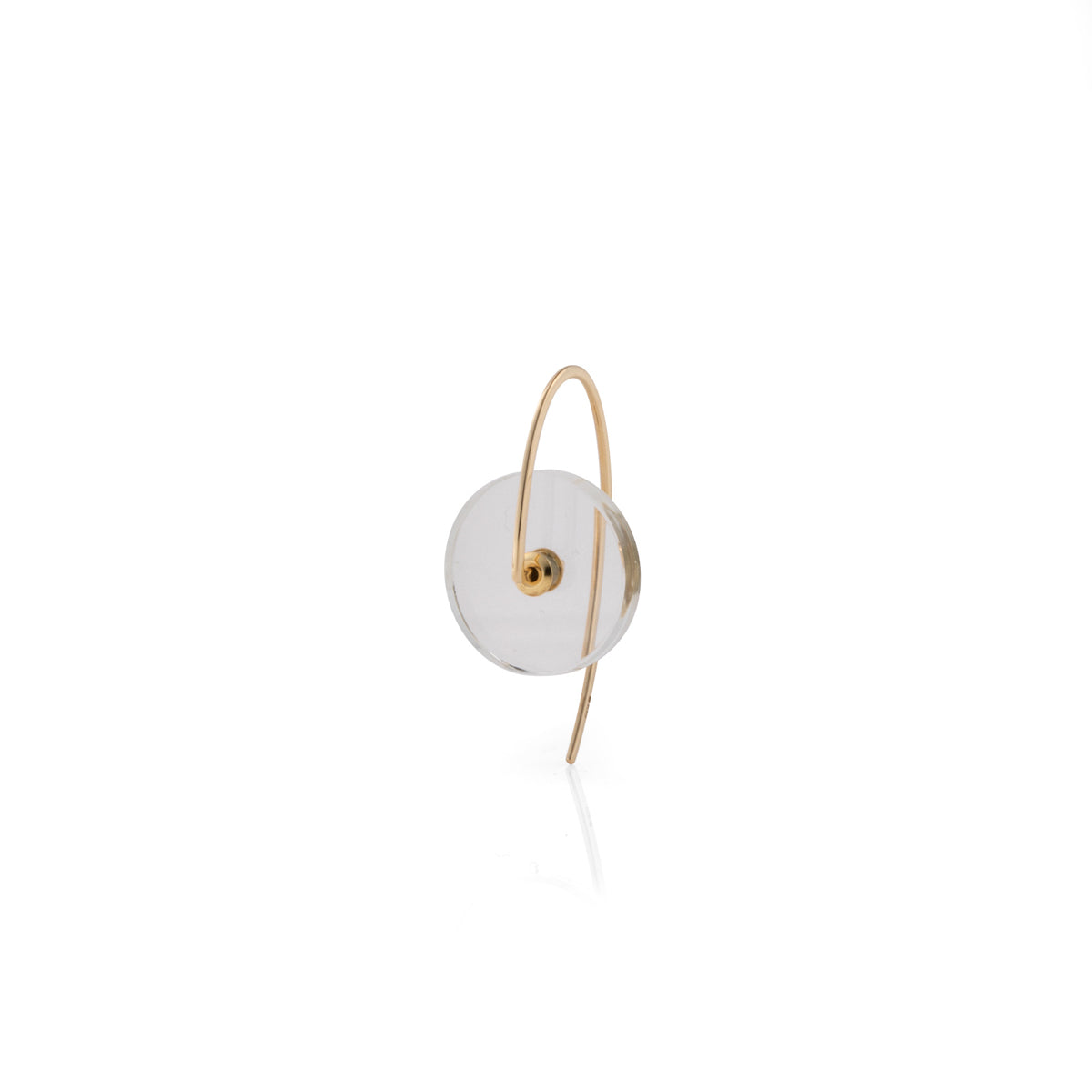 ORBITAL Quartz Hook Earring Small size
