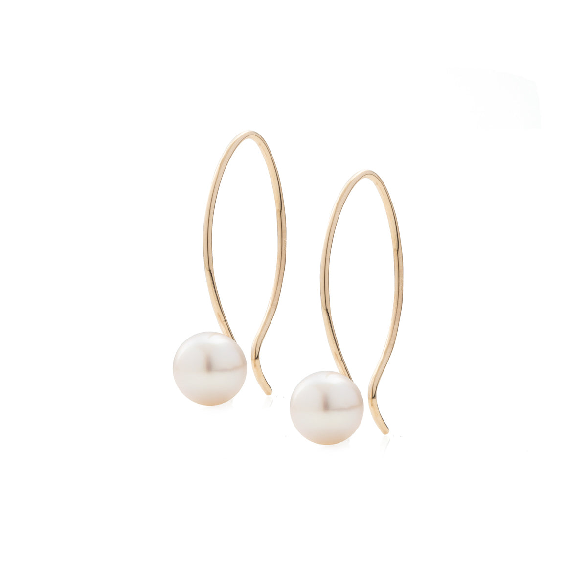 Akoya Pearl U Hook Earring
