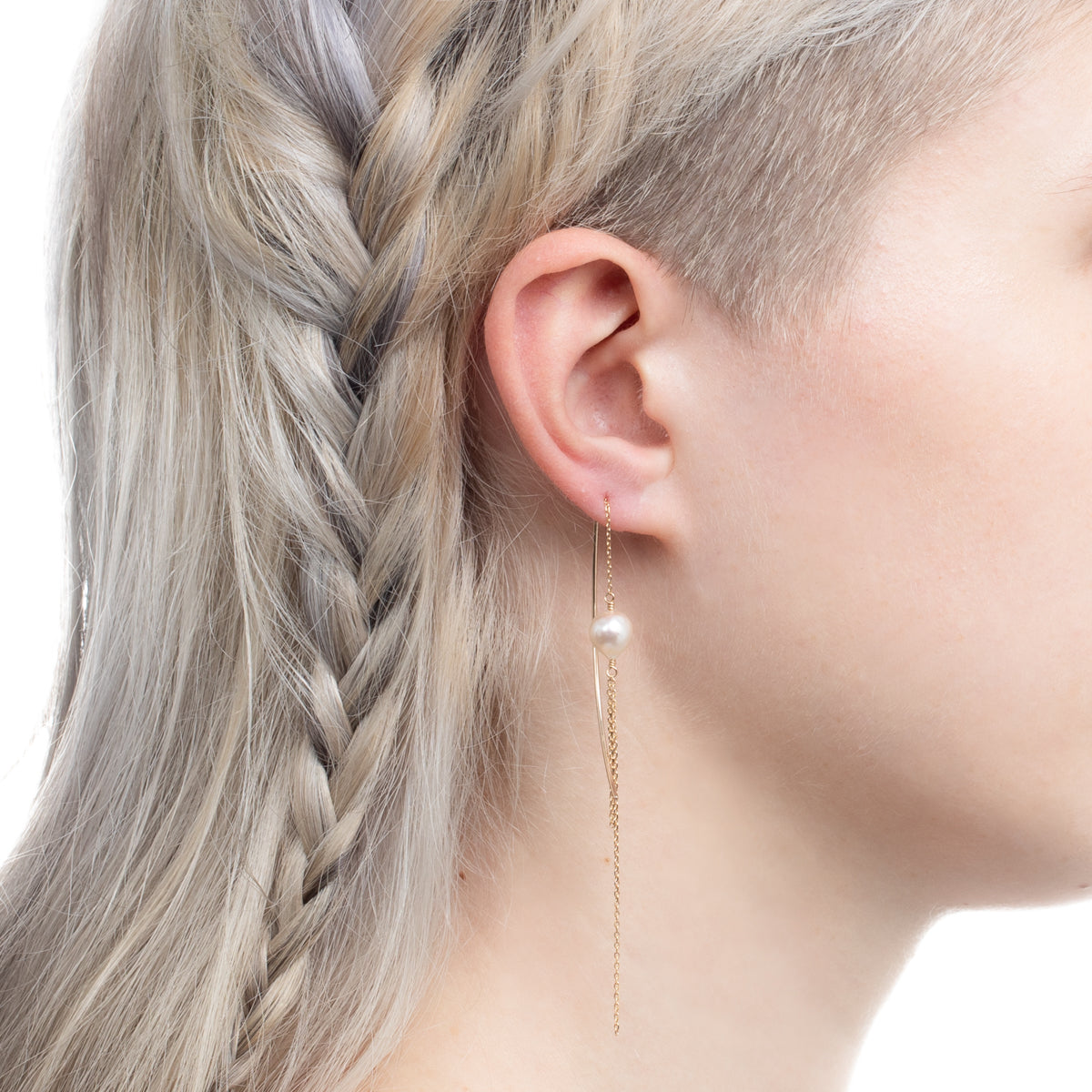 Akoya Pearl Chain Earring
