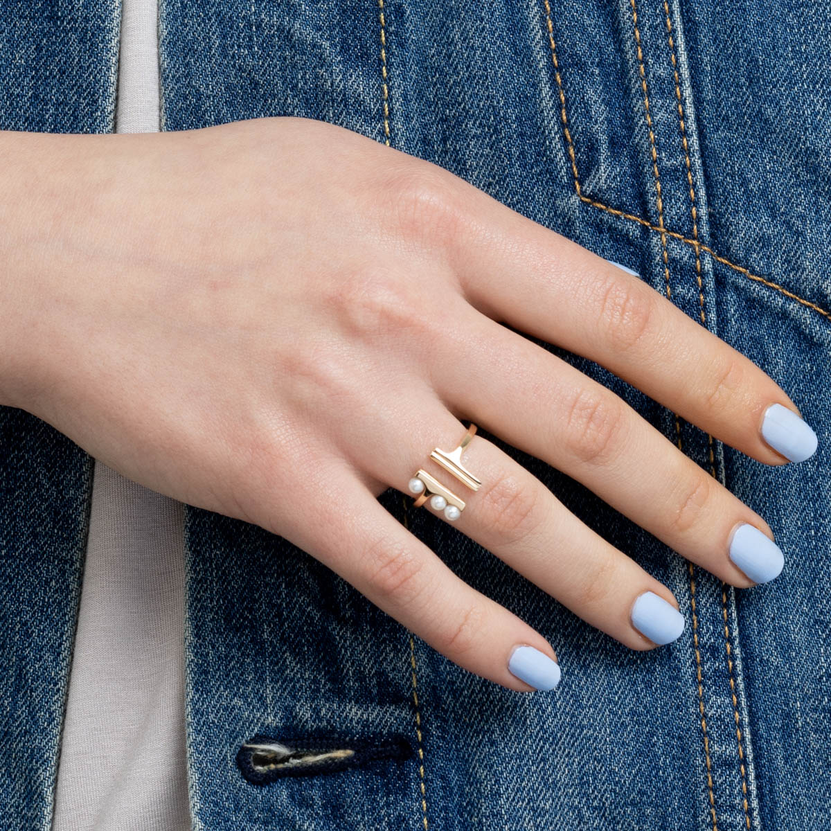 BELUGA Pearl Cuff Ring