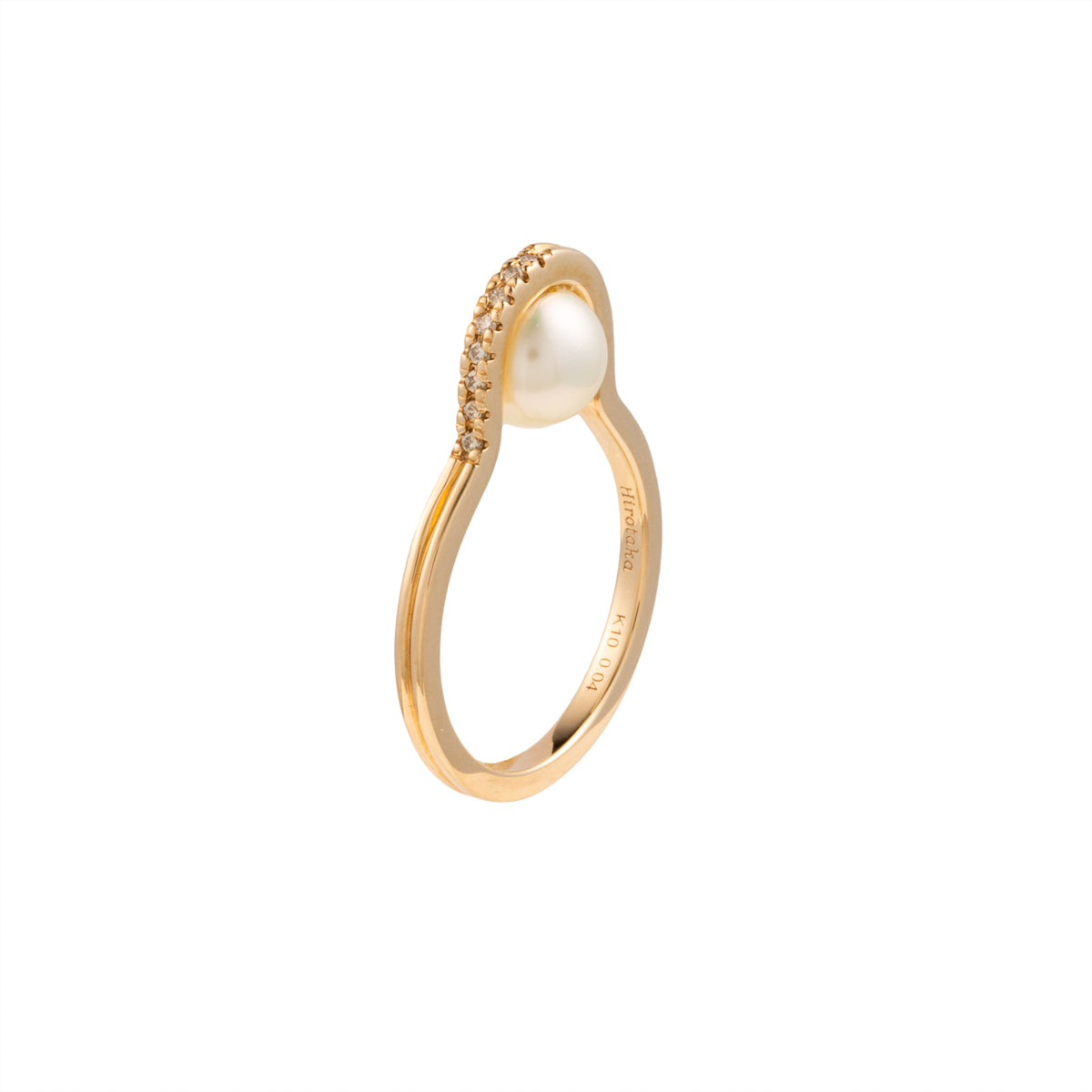 BELUGA Diamond Pearl Ring