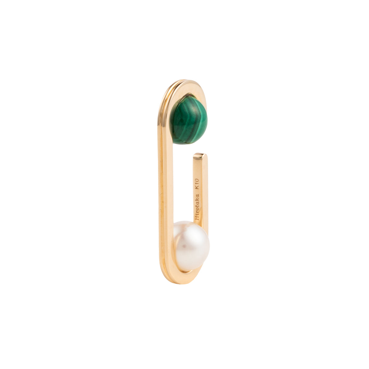BELUGA Malachite Pearl Ear Cuff