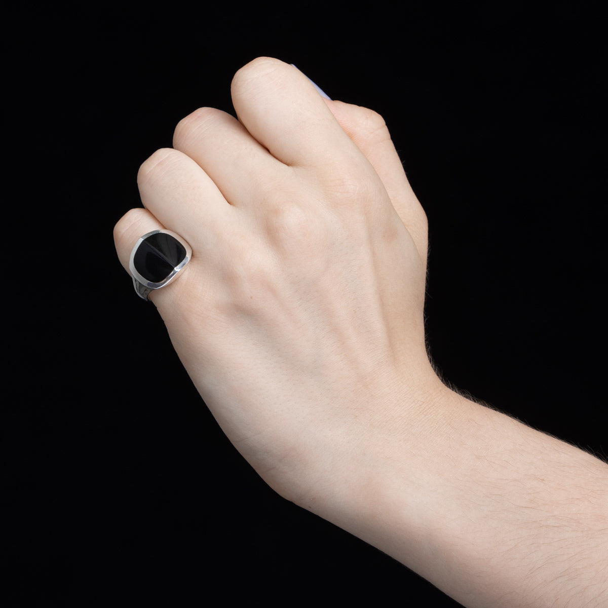 【Made-To-Order】EQUINOX-Pyramid Onyx Ring Medium size