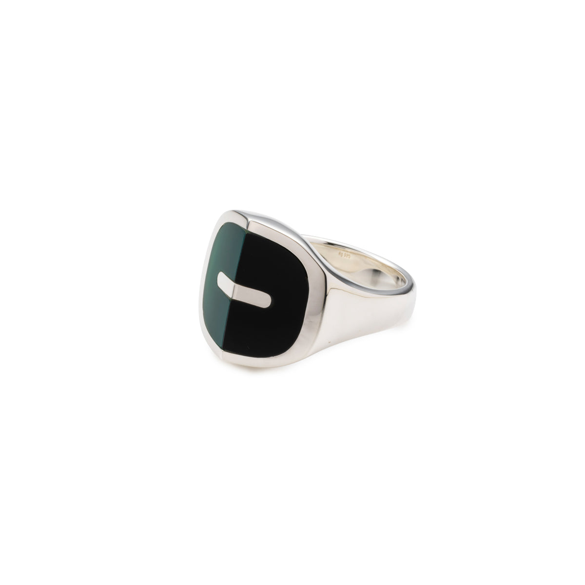 【Made-To-Order】EQUINOX-Pyramid Onyx Green Agate Ring