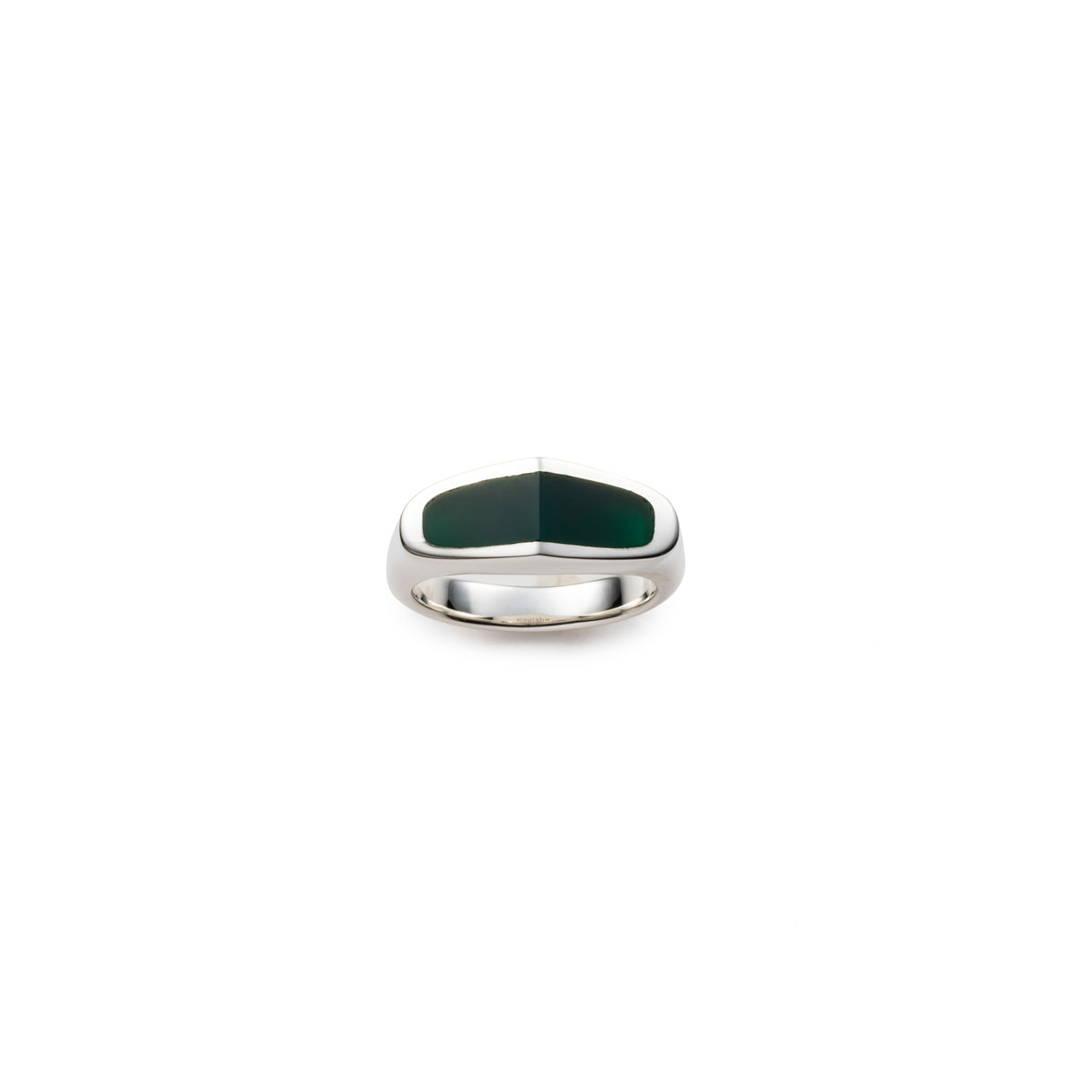 【Made-To-Order】EQUINOX-Pyramid Green Agate Ring